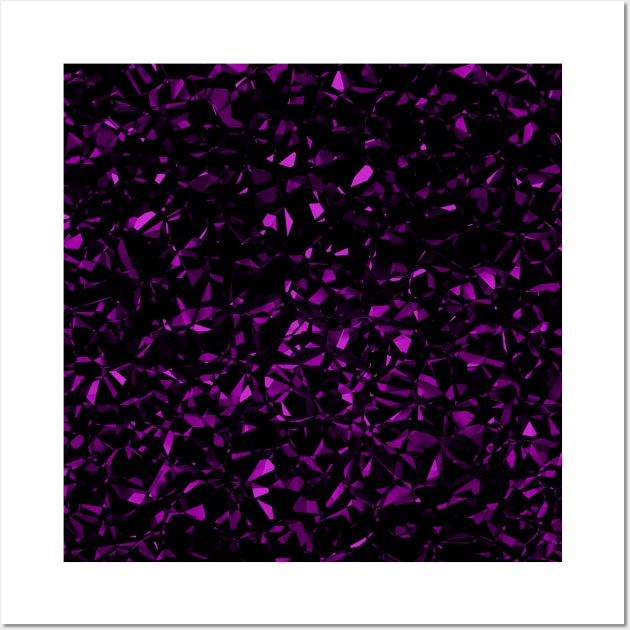 Abstract Purple Gem Pattern Wall Art by thesnowwhyte